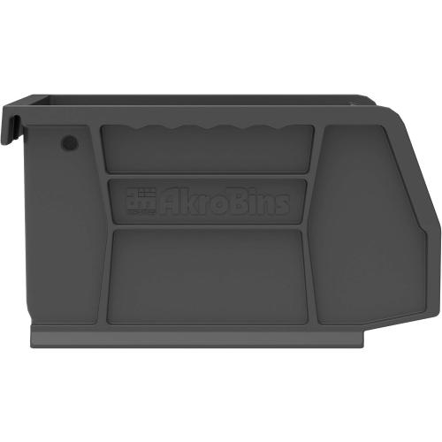 Akro-Mils 30210 AkroBins Plastic Storage Bins, Space-Saving Stackable Bins for Garage, Pantry, Craft Organization, 5- x 4- x 3-, Black, 24-Pack