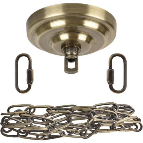 Sangle Soppfy Vingage Canopy Kit and Pendant Light Fixture Chain for Chandelier or Swag Light Fixtures,Maximum Weight of 60 Pounds, 6 feet,Heavy Duty,5 Inches Diameter, Black (Bronze)…