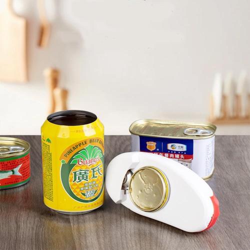 New Upgrades Auto Electric Can Opener，Open Your Almost Any shape of Cans with A Simple Press of Button - Automatic,Hands Free, Smooth Edge, Food-Safe, Battery Operated (Green)