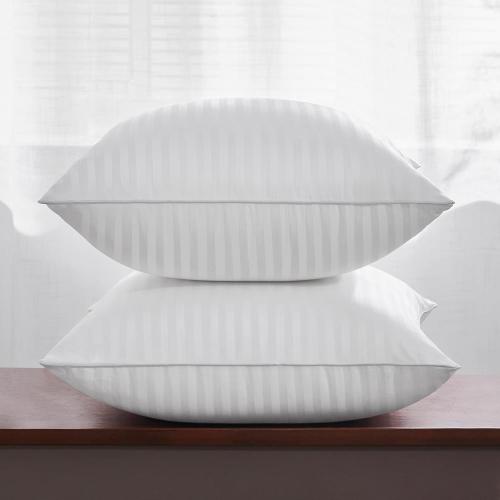 Oubonun 26 x 26 Euro Pillow Inserts, Firm and Fluffy Decorative Square Pillows for Couch Bed Sofa with Soft Cotton Cover White Cushion with Down Alternative Pack of 2