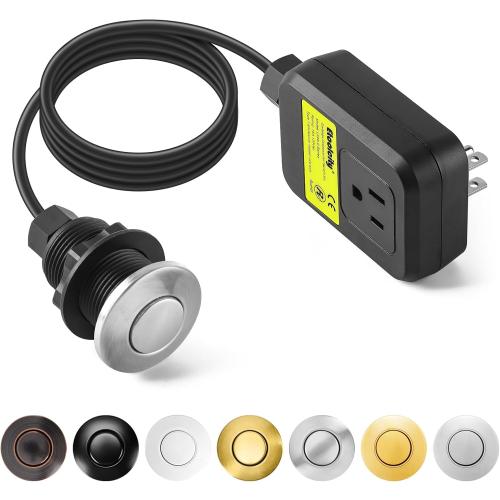 Garbage Disposal Air Switch Kit Sink Top Waste Disposal Stainless