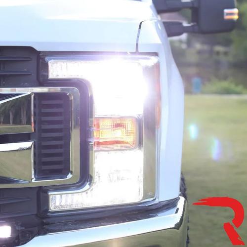 RECON H13 Premium 12V 25W High Power Bulbs (Pair) – 6000K Pure