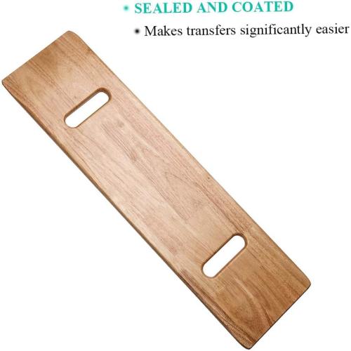 Wooden Slide Transfer Board with Handles, 500 lb Capacity Heavy Duty Slide Boards for Transfers of Seniors and Handicap, 30 x 8 x 0.7