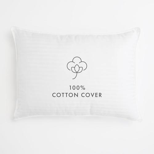 Linen Market Cooling Gel Queen Pillows Set of 2-100% Cotton Cover, Soft Gel-Fiber Filling, Bed Pillows for All Sleepers, Odorless and Non-Toxic, Perfect Firmness for Cool Comfort