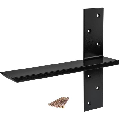 （2-Pack） Free Hanging T Shelf Bracket, Solid Heavy Duty Steel Knee Wall Hidden Granite Countertop Support Floating Bracket Hardware, Universal ,12 Inch , DIY Projects , Screws Included