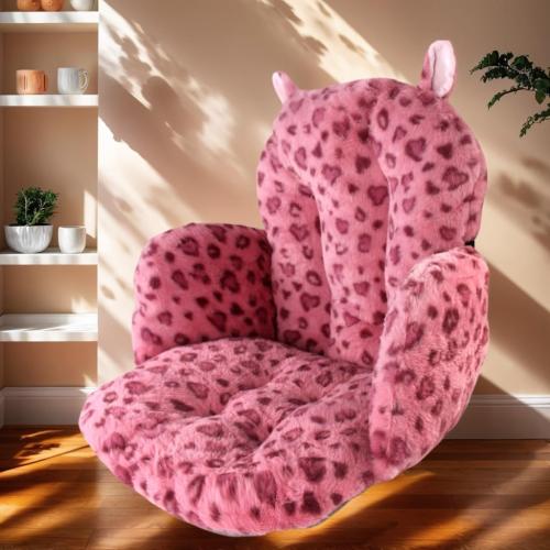 Comfy Office Chair Cushion: Cute Seat Cushion Kawaii Cushion for Gaming Chair with Backrest Non-Slip Floor Seating for Adults and Pets Pink Stuff for Room Decor