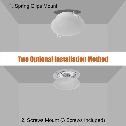 Facon 3 Inch LED RV Puck Light, DLFST3-008, Full Aluminum Recessed Mount Down Light 12V Interior Light for RV Motor-Homes Camper Caravan Trailer Boat, 4000K Cool White (6 Packs)