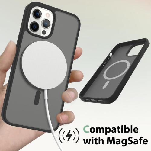 Case for iPhone 12 Pro Max, Simple and Lightweight PC Protection Cover, Magnetic Function Shockproof Phone Cover for iPhone 12 Pro Max Pink