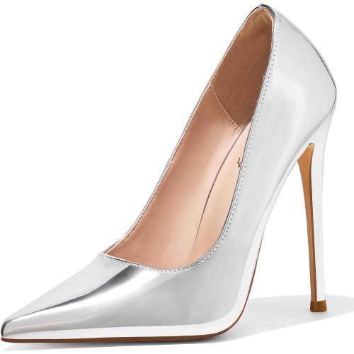 U.S. 7.5 Elisabet Tang Women's High Heels Pumps Closed Pointed Toe Stiletto 4inch Heels Classic Office Special Dressy Wedding Pump Shoes
