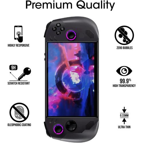 amFilm 2 Pack Screen Protector for Lenovo Legion Go S 8.0'' Handheld 2025, Tempered Glass, 8.0 inch Full Coverage, Transparent Ultra HD, Anti-Scratch, Anti-Fingerprint