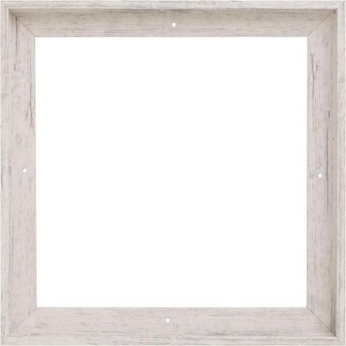 PIXY CANVAS Floater Frame 22x22 for 3/4 (0.75) inch Deep Canvas Paintings/Canvas Prints/Wood Canvas Panels/Wall Art/Wall Decor/Home Decor/Artwork (Distressed White, 22 x 22 inch, Square)
