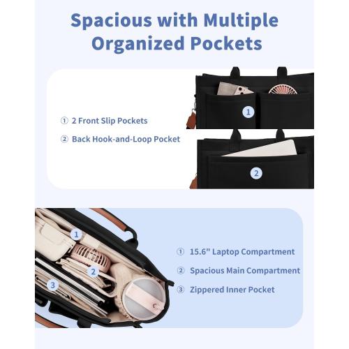 Fiotetto. ......Wandering Nature Women's Canvas Tote Bag, Laptop Work Bag with 2 Cup Holders, Shoulder Bag for Nurse and Teacher.