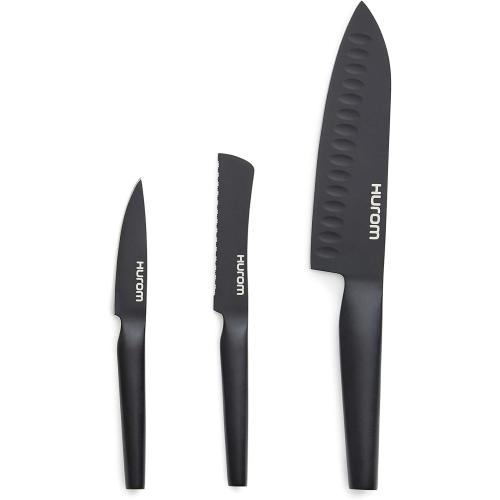Hurom Fruit & Vegetable Knife Set, Matte Black