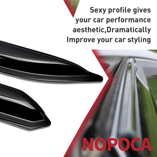 Window Wind Deflector Compatible with 2011-2021 Jeep Grand Cherokee - 4pcs Rain Guards & Visors