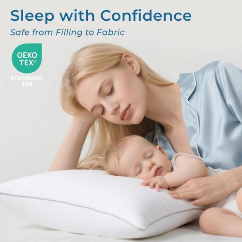 King Pillow - Set of 2 King Size, 20x34 Inches