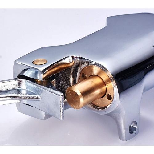 Hot and Cold Models Foot Switch Thicken Floor-Standing Installation Faucet Pedal Faucet Taps Foot Valve Switch, for Bathroom Wash Basins in Hospitals, Public Places Faucet/1 Set Full Moon
