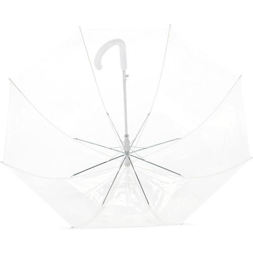 KIDS Amazon Basics Clear Umbrella for Rain, Round Bubble Umbrella for Wedding, With Wide Coverage , Auto Open, Strong Fiberglass Frame, Steel Shaft, Spoke Protectors for Safety