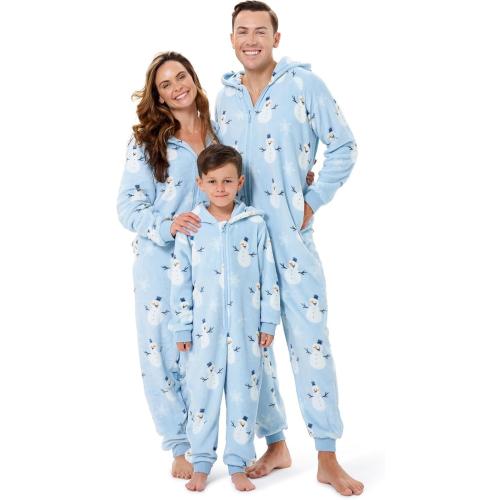Size 7-8 kids The Big Softy Family Christmas Onesie Adult & Kids - Christmas Onesie Pajamas - Christmas Kid & Adult Onesie Pajamas