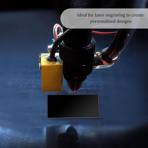 200 Pack Black Metal Business Cards Alloy Metal Business Card Blanks for Laser Engraving Customer DIY Cards (Glossy & Matte Black)