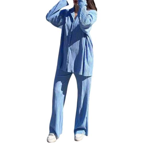 NUFIWI Women Y2K 2 Piece Pants Set Oversized Floral Printed Button Down Shirt High Waist Pants Outfits Summer Streetwear