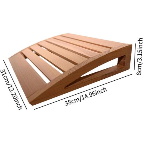 Wooden Headrest Sauna,Neck Support Sauna Supplies Sauna Room Part Ergonomic Sauna Pillow, Wood Support for Bathing,Women Men