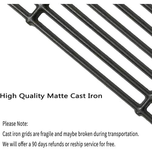 C6505A(4-Pack) 19 3/4 Cast Iron Cooking Grid Grates Replacement for Chargriller 2121, 2123, 2222, 2828, 3001, 3008, 3030, 3725, 4000, 4208, 5050, 5072, 5252, 9020