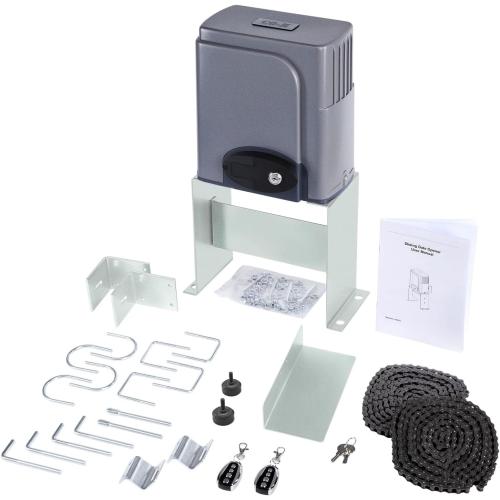 CO-Z Automatic Sliding Gate Opener 1400 lb 40 ft Gates 110V Chain Drive | Easy Installation, Includes Hardware, 20 ft #41 Chain, 2 Remotes, Infrared Sensor Compatible (Sold Separately)