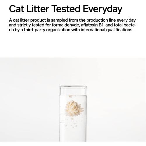 pidan Tofu Cat Litter Clumping & Bentonite ,Ultra Absorbent and Fast Drying, 100% Natural Ingredients Litter,Solubility in Water,Really Dust-Free,Less Scattering (5.3lb×2bags)