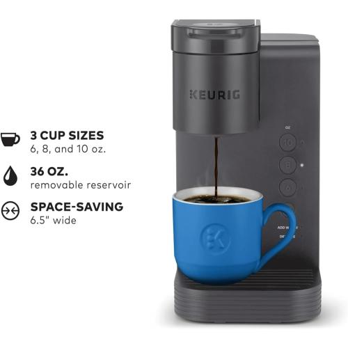 Keurig K-Express Essentials Matte Gray Single-Serve K-Cup Pod Coffee Maker