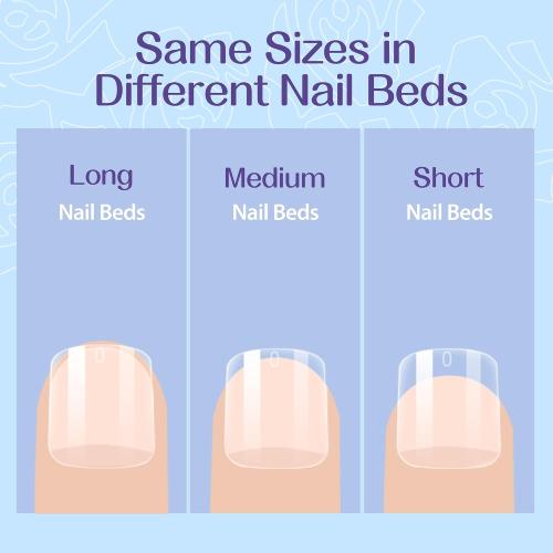 UNA GELLA Extra Short Square Nail Tips XS 216pcs Soft Gel Tips