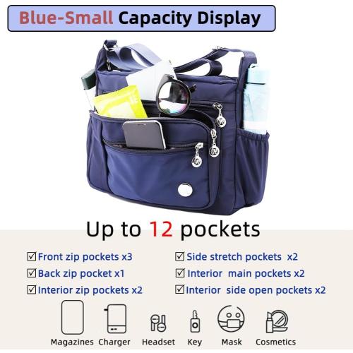 MINTEGRA Women Shoulder Handbag Roomy Multiple Pockets Bag Ladies Crossbody Purse Fashion Tote Top Handle Satchel