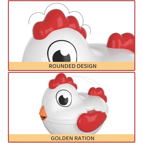 TEMI Toddler Chicken Easter Eggs - Color Matched Game Shape Sorter with 6 Toy Eggs for Kids 3-5, Fine Motor Skills Sensory Toys, Educational Gifts for 3-6 Girls Boys Baby