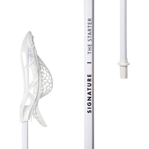 Size 28 or 19.5 Signature Starter Stick - 28 or 19.5 - The Best Starter Stick for Kids - Pro Strung Pocket, Lightweight Plastic Shaft, Play Ready Lacrosse Stick, for Entry Level First Time Player