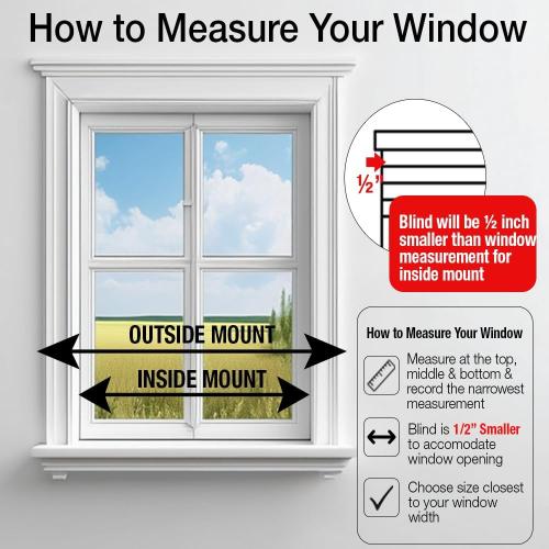 Lotus & Windoware Cordless, 2 Inch Faux Wood Blind, 15 Wide x 64 Long, Window Blinds, Blinds & Shades, Blinds for Indoor Windows, Embossed, Bright White