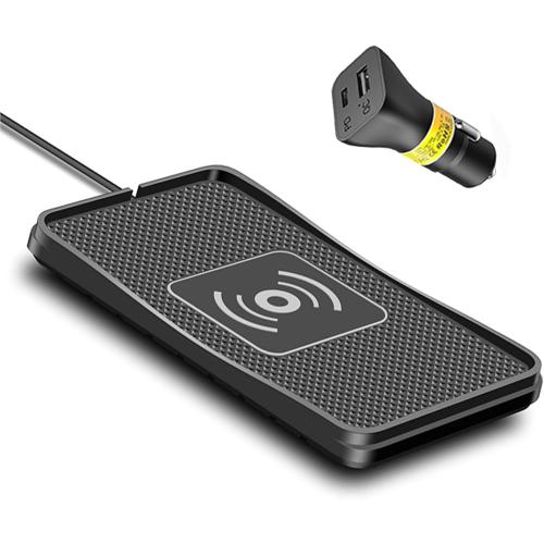 POLMXS Wireless Charger Car Charging pad 15W Fast Wireless Phone Charger Cell Phone Flat Charging mat Compatible with iPhone 11/12/12/14/15 Galaxy S21/S22/S23/24 NOTE10(C3Y)