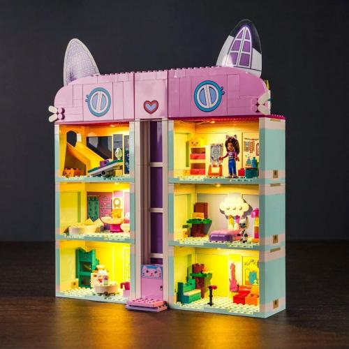 Upgraded Led Light Kit Compatible with Lego Gabby's Dollhouse Building Set, Lights Decoration Compatible with Lego 10788 (Model Not Included)
