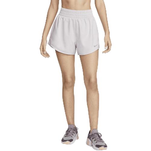 Size Small Grey Nike One Women's Dri-FIT High-Waisted 3 2-in-1 Shorts