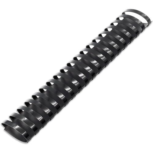 Binditek 10 Pack Plastic Binding Comb Spines, 2 Inch Diameter, 450 Sheet Capacity, 19 Ring, for Letter Size, Black, for Students and Coworkers