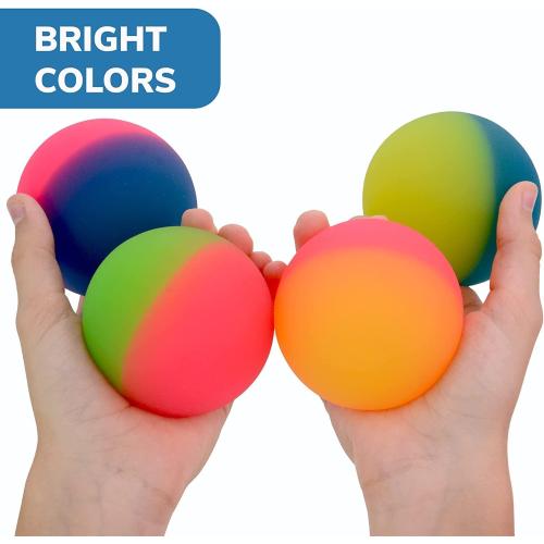 Entervending Huge Rubber Balls for Kids - ICY Bounce Balls - 75 mm