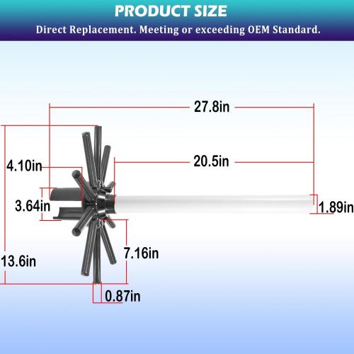 Bonbo SX244DA Lateral Assembly with Center Pipe Replacement for Hayward Sand Filter Compatible with Pro Series Sand Filter S270T2, S244T, S244TC, S270T