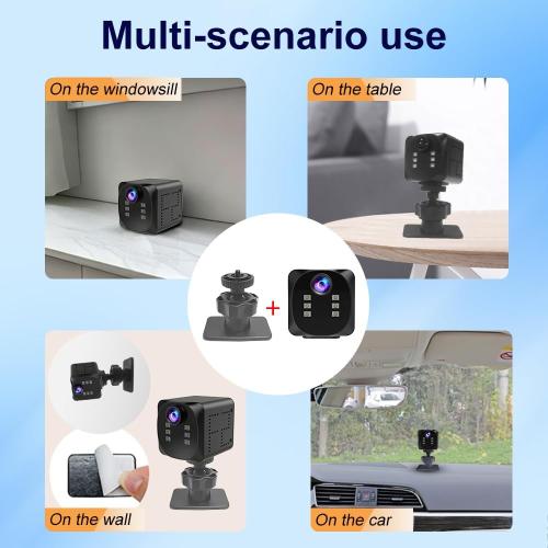 Mini Camera 4K HD WiFi Wireless Security Camera with Motion Detection, Night Vision App Control, Cloud & SD Storage Support- Ideal for Pet, Baby, and Nanny Surveillance