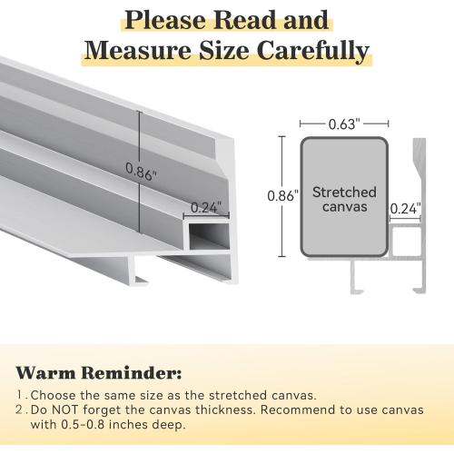 Floating Frame for 24x30 Canvas Paintings with 0.6-0.8 Deep, DIY Metal Canvas Floater Frames for Abstract Art Prints Family Wedding Portraits, Gallery Wall Art Decor, No Glass & Back (Silver)