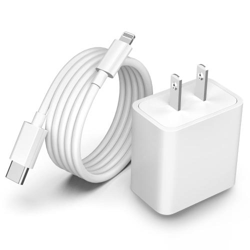 iPhone Fast Charger Cable,Fast Charger iPhone 20W PD USB C Wall Charger Type C Power Adapter Lightning Cable Fast Charging Plug Compatible with iPhone14/13 Pro/12/11/XS/Max/XR/X/8 Plus/SE 2022,iPad