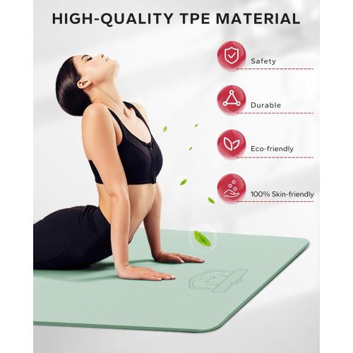 HAPBEAR Extra Large Yoga Mat - 72x48/78x54, 1/4 & 1/3 Thick, Non-Slip, Durable, Eco-Friendly, Wide Exercise Mat for Home Workouts, Yoga, Pilates, Stretching, Meditation (Barefoot Exercise)