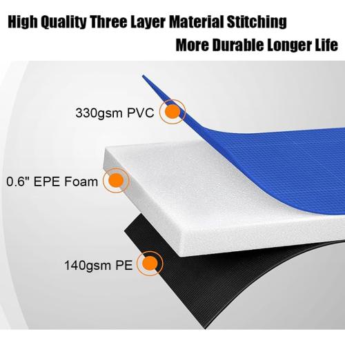 LANGXUN Universal Trampoline Repalcement Safety Pad, 8ft 10ft 12ft 14ft 15ft 16ft Waterproof Surround Spring Foam Cover for Round Frame