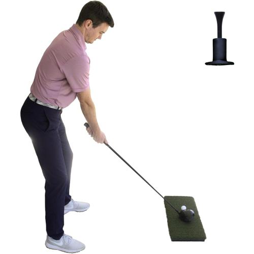 The Original Country Club Elite® by Real Feel Golf Mats® 10”X24” Hitting Strip | Heavy Duty Commercial Practice Mat | Accepts A Real Tee | Swing Down and Through | Indoor/Outdoor