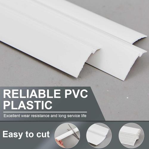 20 Pack Window Glazing 36 Snap in Vinyl Window Glazing Bead Frame Seal Snap Vinyl Trim Weather Resistant for Home Commercial Use (White)