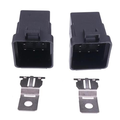 IEQFUE 2PCS Magnetic Starter Relay Switch 6670312 5 Pin (12V 50A) Compatible with John Deere Hella 4RD 931 410, 4RD 931 410-08 007794301 H41410081 933332201