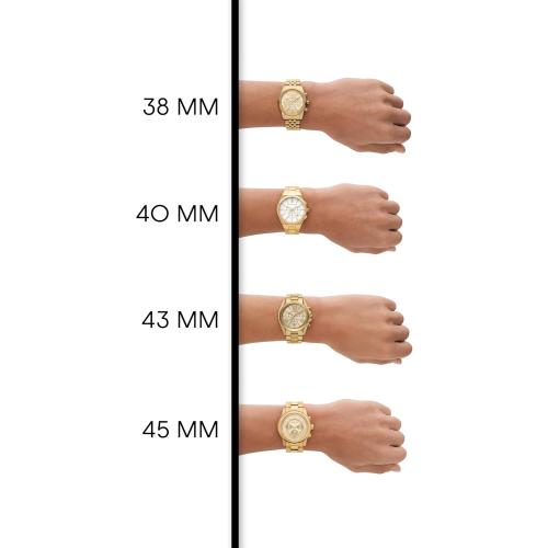Color Black and Gold Michael Kors Lexington Men's Watch, Stainless Steel Bracelet Watch for Men
