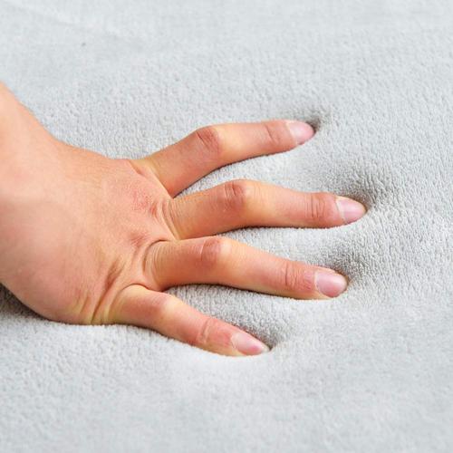 Grey Loartee Nursery Crawling Rug and Play Mat - Velvet Coral for Toddler Exercise